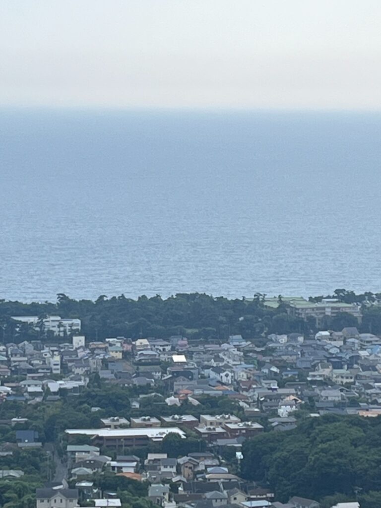 湘南平から眺める相模湾の景色